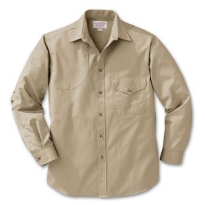 FEATHER CLOTH LS SHIRT TAN LG (рубашка) ― Одежда и сумки FILSON